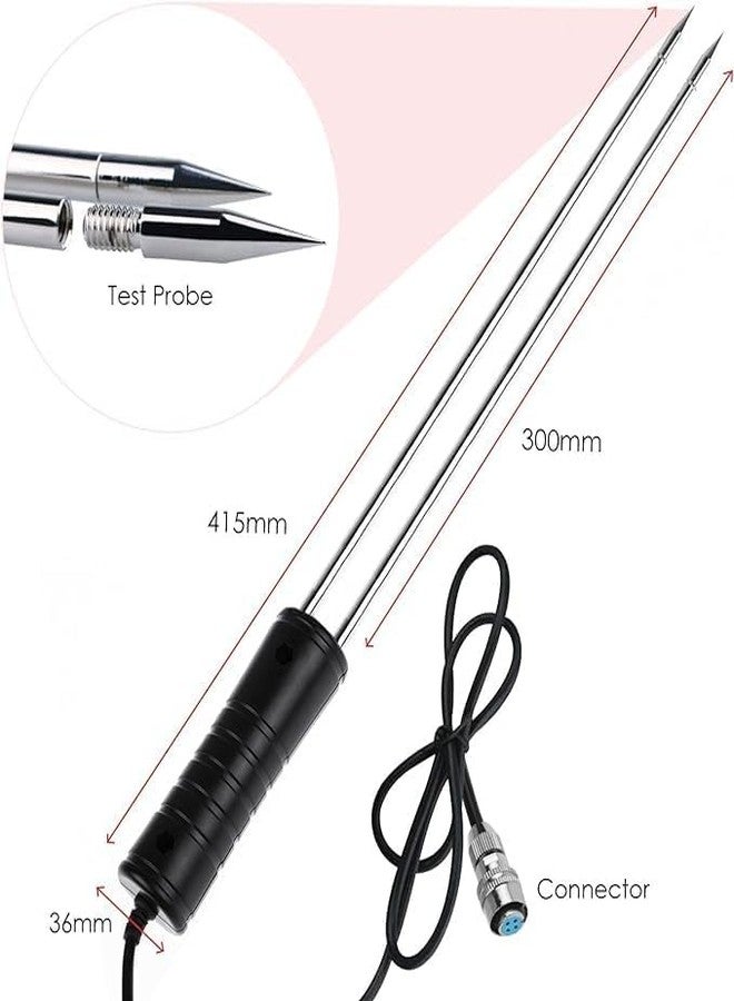 R-TEK Grain Moisture Meter with Long Measuring Probe & Digital Display For 8 Types of Grains Moisture Testing Meter - Image 2